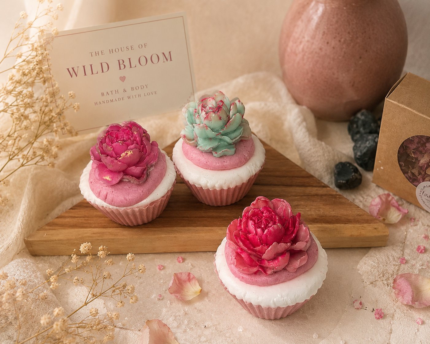 Cupcake bath bombs
